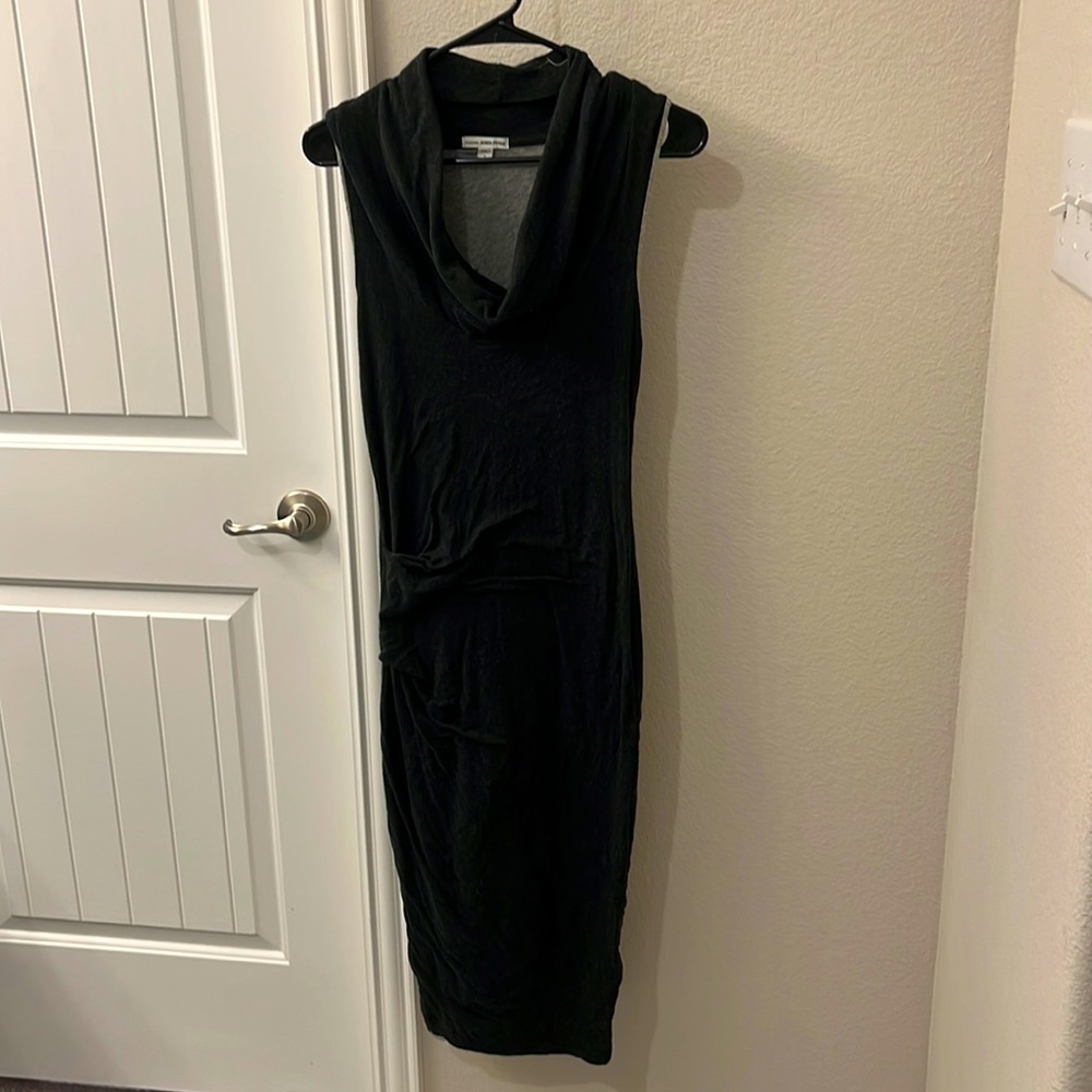 James Peres Grey sleeveless bodycon dress in grey size 2